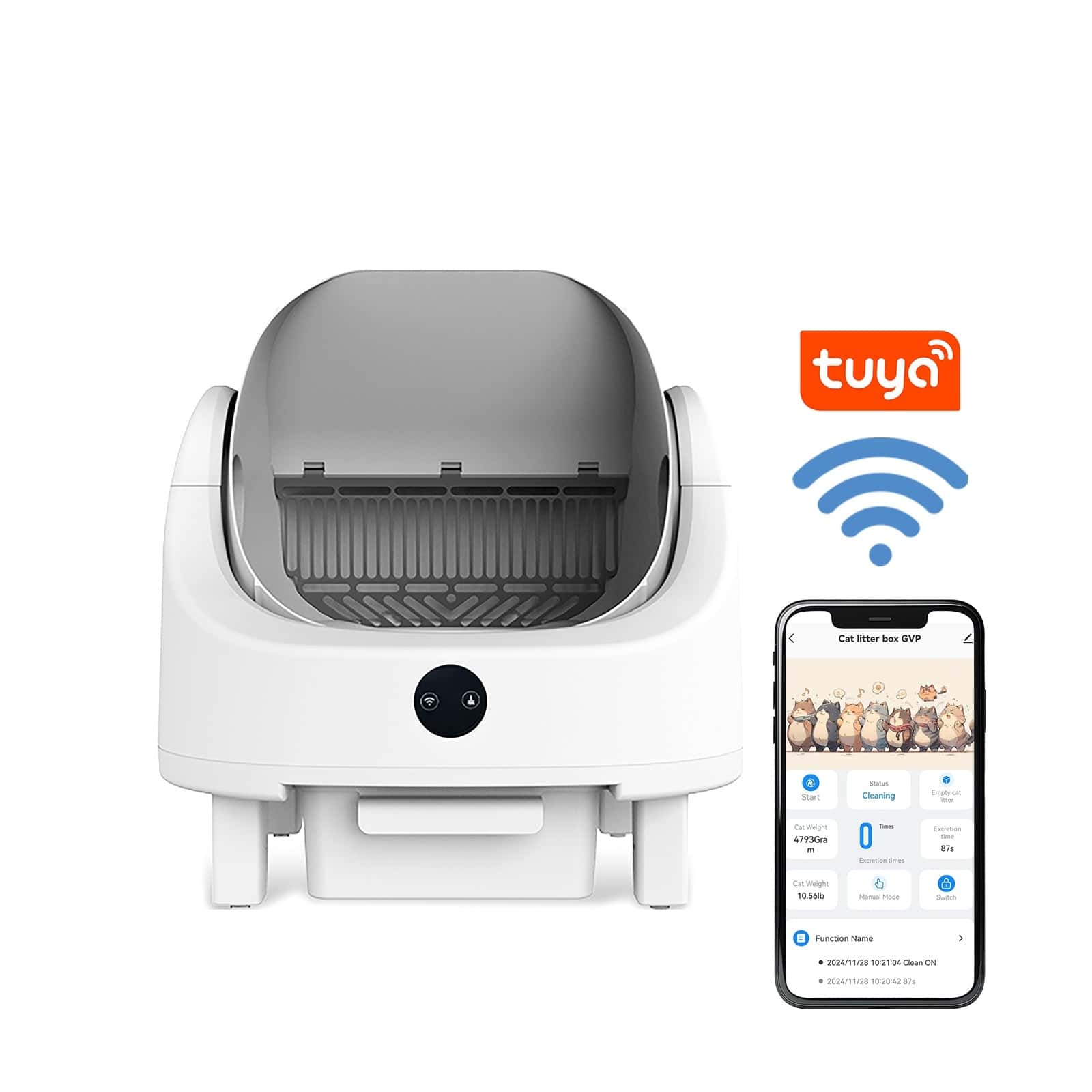 Open-Top Smart Litter Box