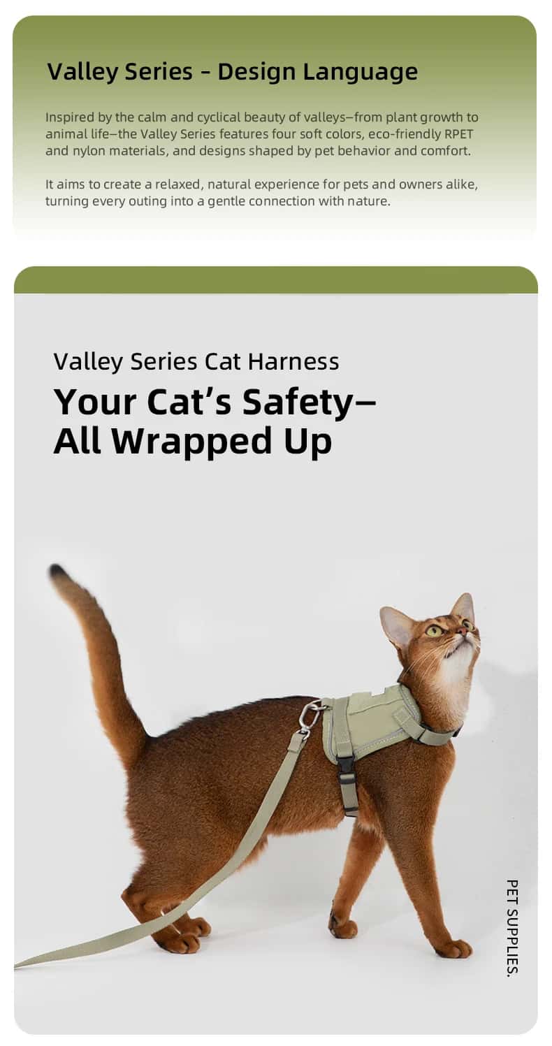 Cat Harness & Leash | Lightweight & Anti-Escape fo