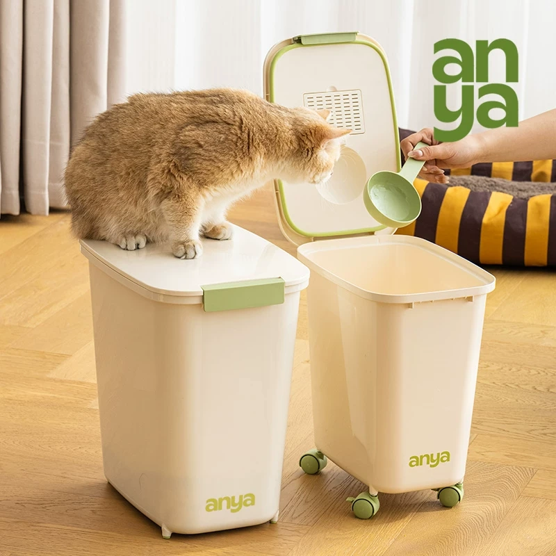 Airtight Pet Food Container with Wheels D1020, D1021, D1040, D1041 para venta mayorista B2B