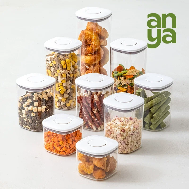 Airtight Stackable Pet Food Container with Press L D1003-191364 para venta mayorista B2B