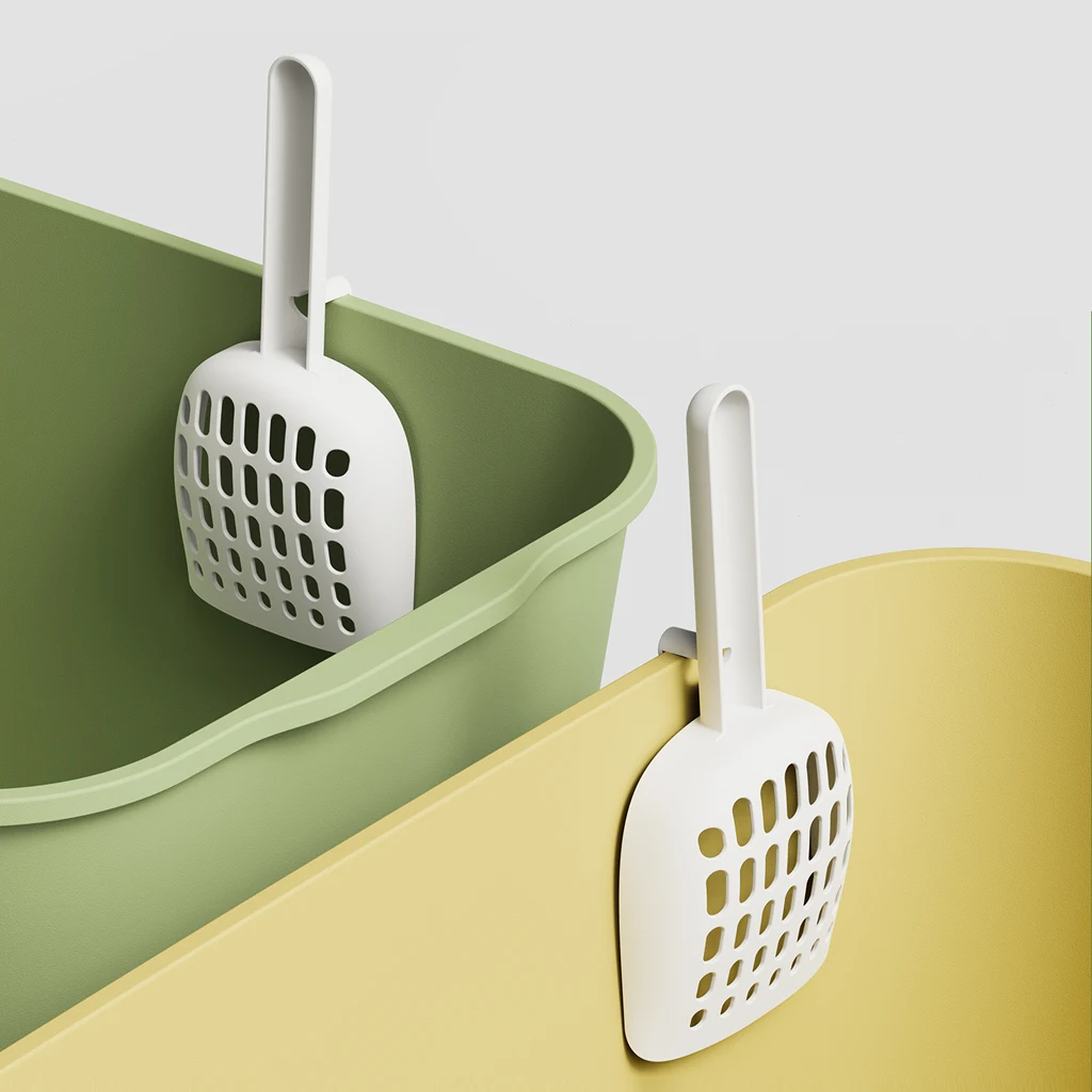 Curved Cat Litter Scoop with Hook D978 para venta mayorista B2B
