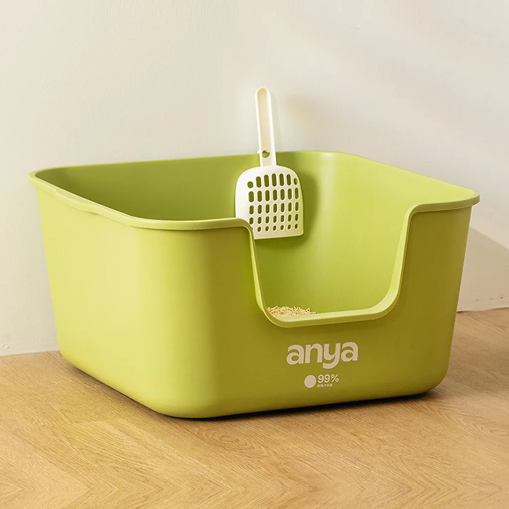 Extra-Large Antibacterial Cat Litter Box with Spla D1001, D1015 para venta mayorista B2B
